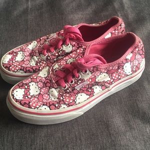 VANS Hello Kitty Shoes size 1.5y pink